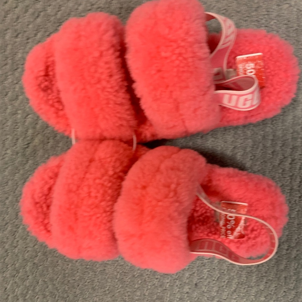 Pink platform ugg slippers